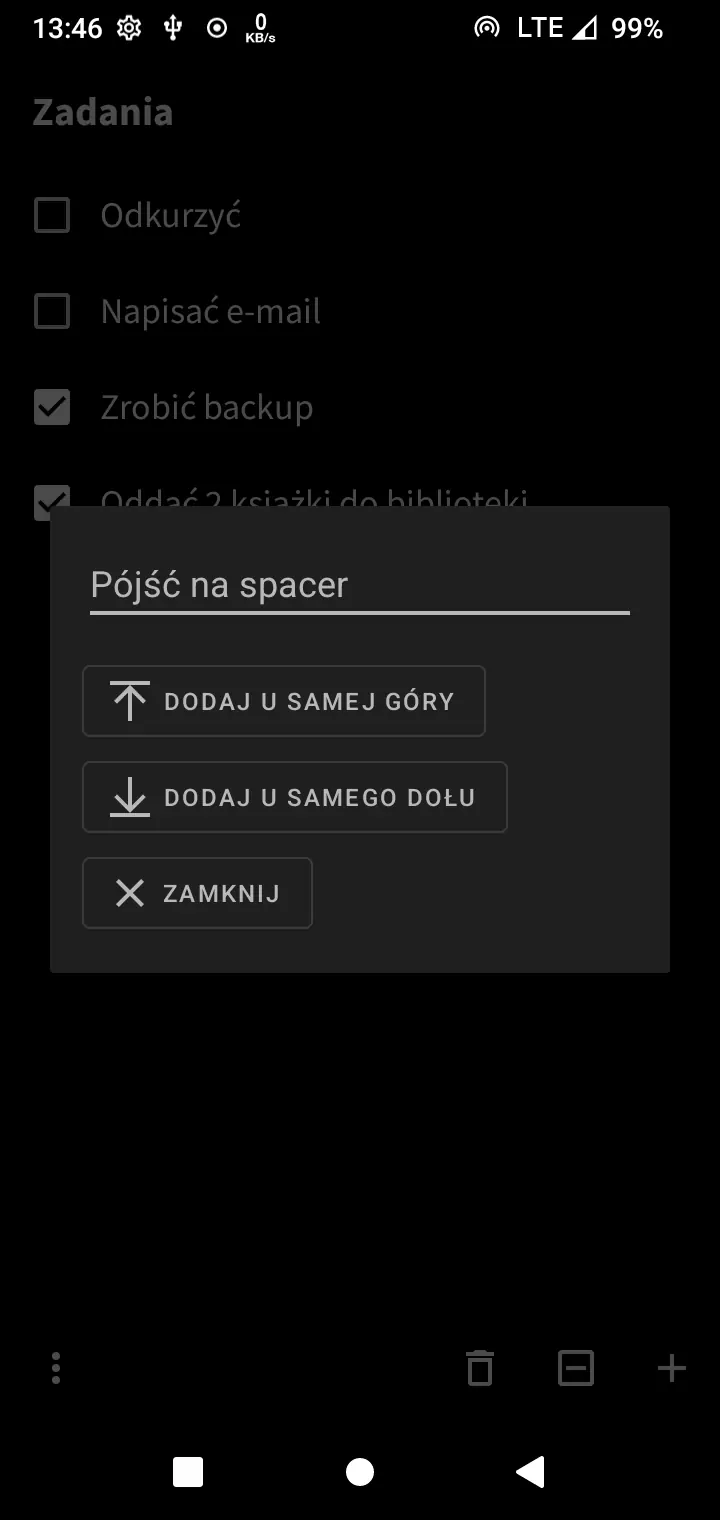 Zrzut ekranu 7/8 aplikacji Wszystko ku Dobremu