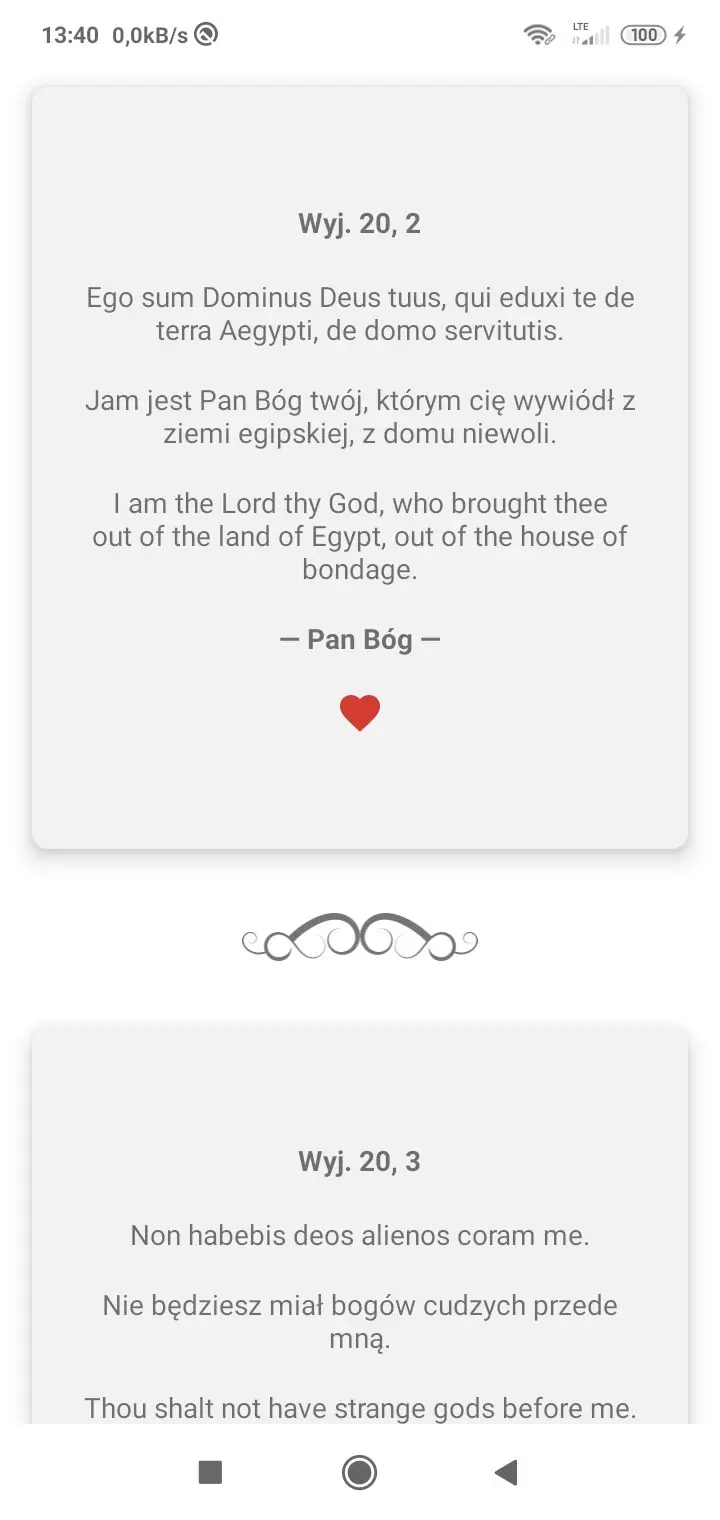 Zrzut ekranu 6/8 aplikacji Księga Życia