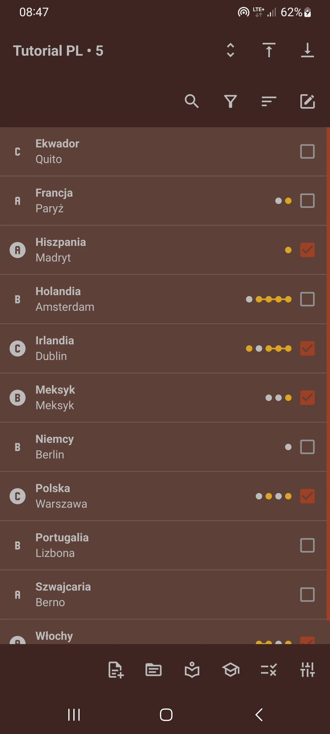 Zrzut ekranu 3/8 aplikacji Złoty Łańcuch