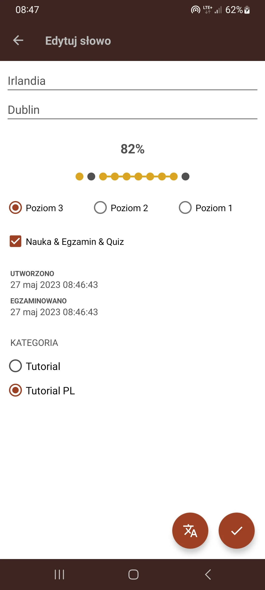 Zrzut ekranu 5/8 aplikacji Złoty Łańcuch