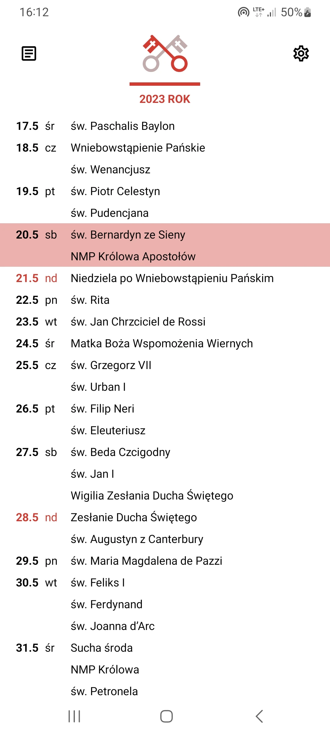 Zrzut ekranu 3/8 aplikacji Królestwo Boże