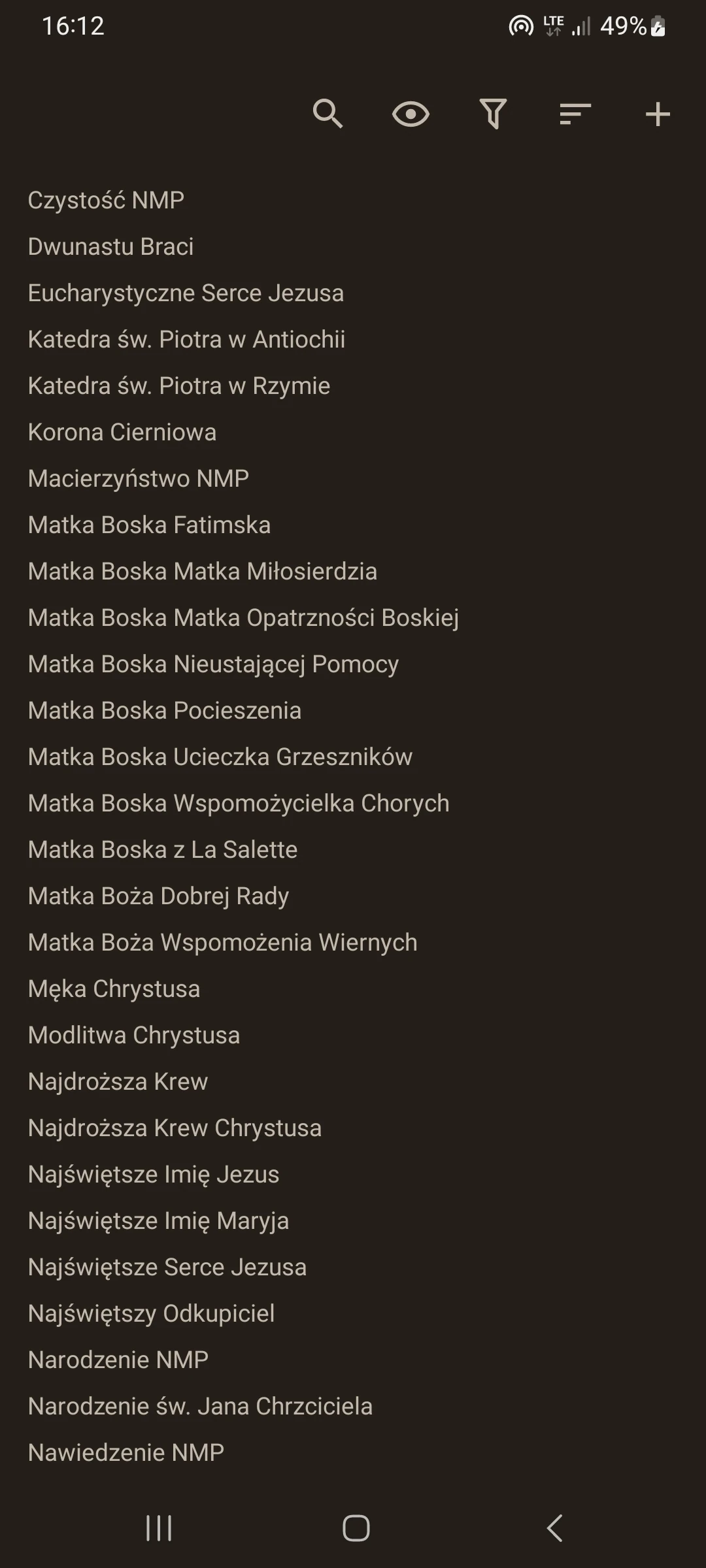 Zrzut ekranu 6/8 aplikacji Królestwo Boże