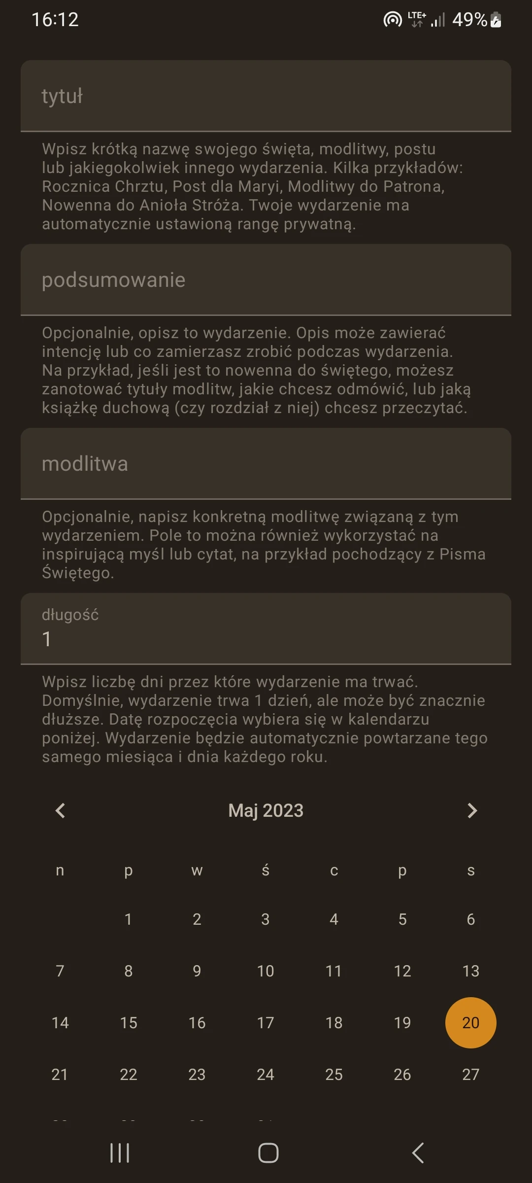 Zrzut ekranu 7/8 aplikacji Królestwo Boże