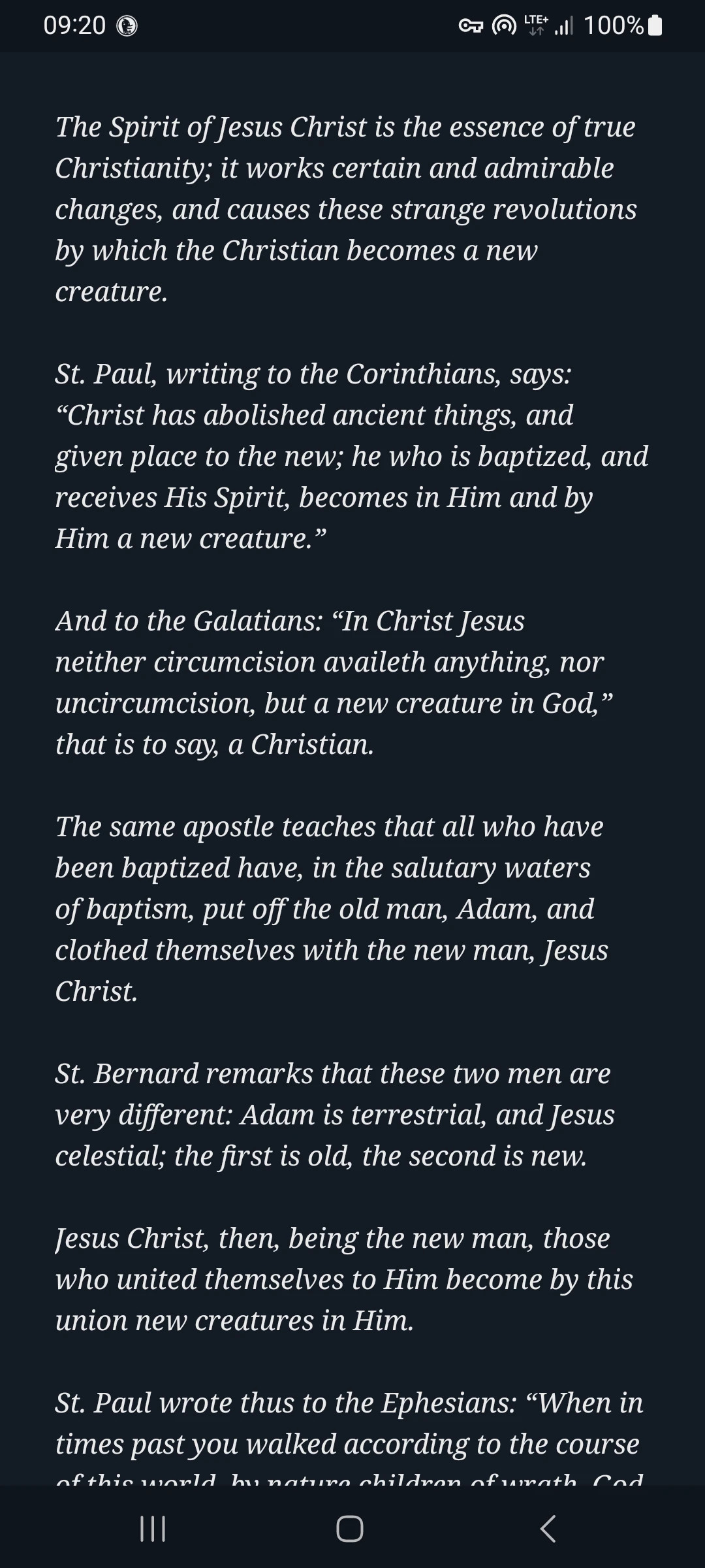 Zrzut ekranu 2/8 aplikacji Żołnierz Chrystusa