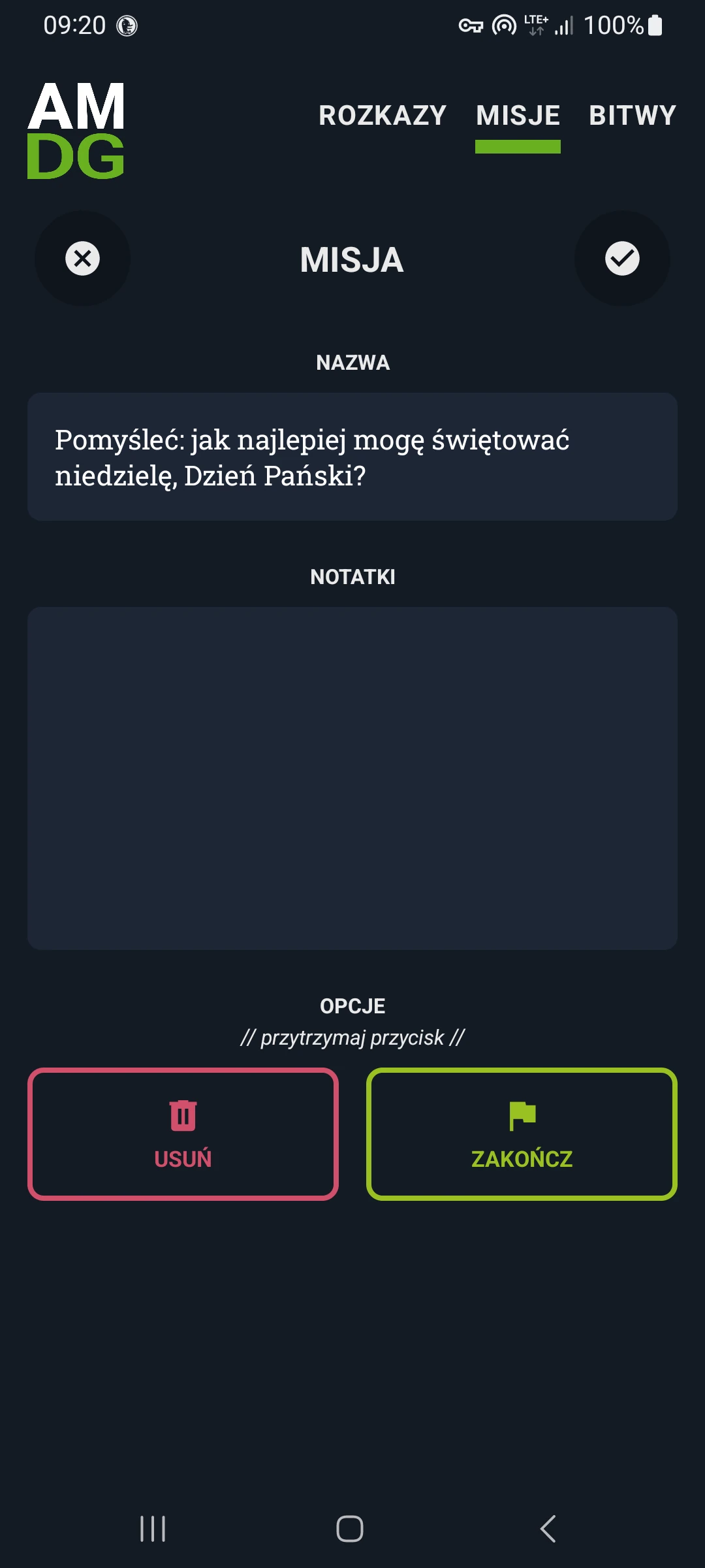 Zrzut ekranu 4/8 aplikacji Żołnierz Chrystusa